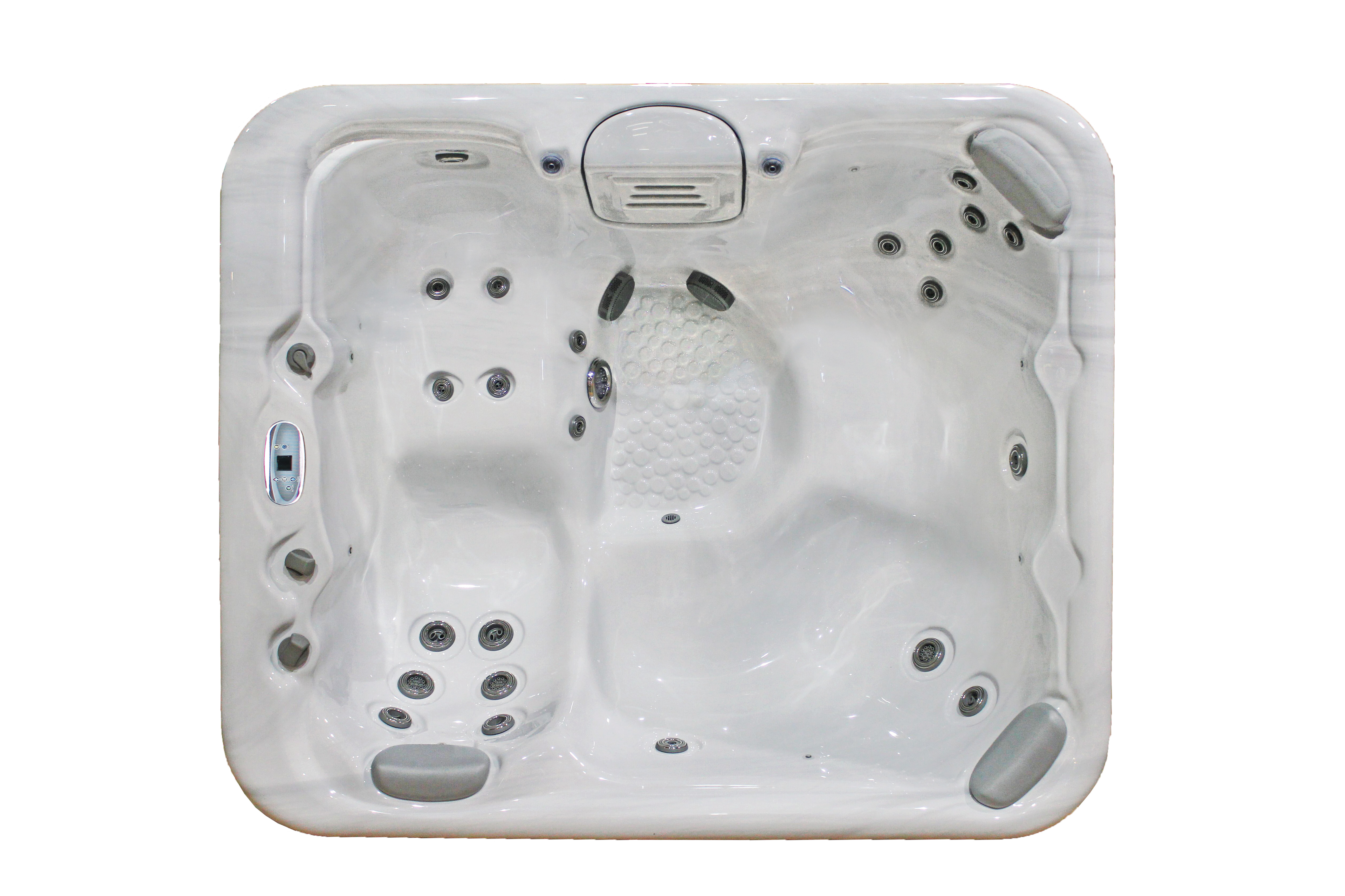 Model 324 Spa Silver Marble With Gray Sk - CHAMPION SPAS